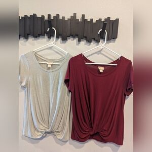 Mossimo Supply Co. Twist Front Shirts